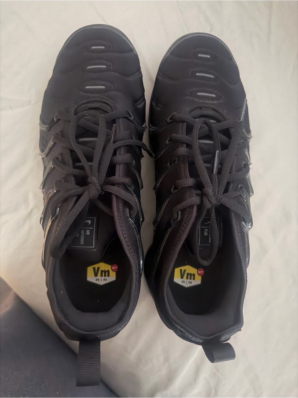 Nike Men’s Black VaporMax Plus Athletic Sneakers